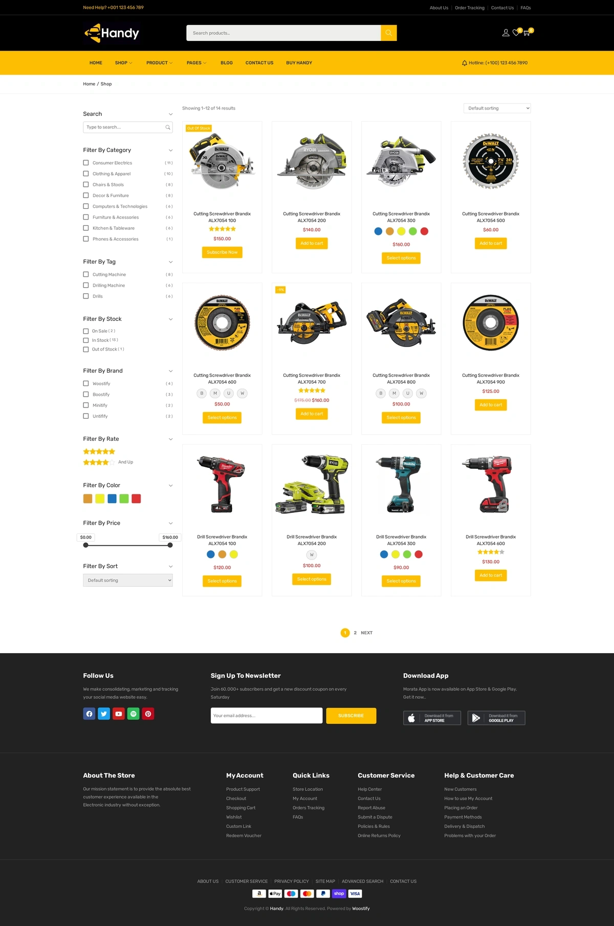 Handy New Pro 02 Shop