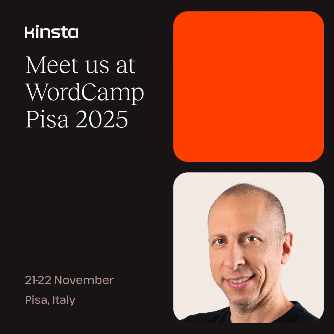 Kinsta 代表在 WordCamp Pisa