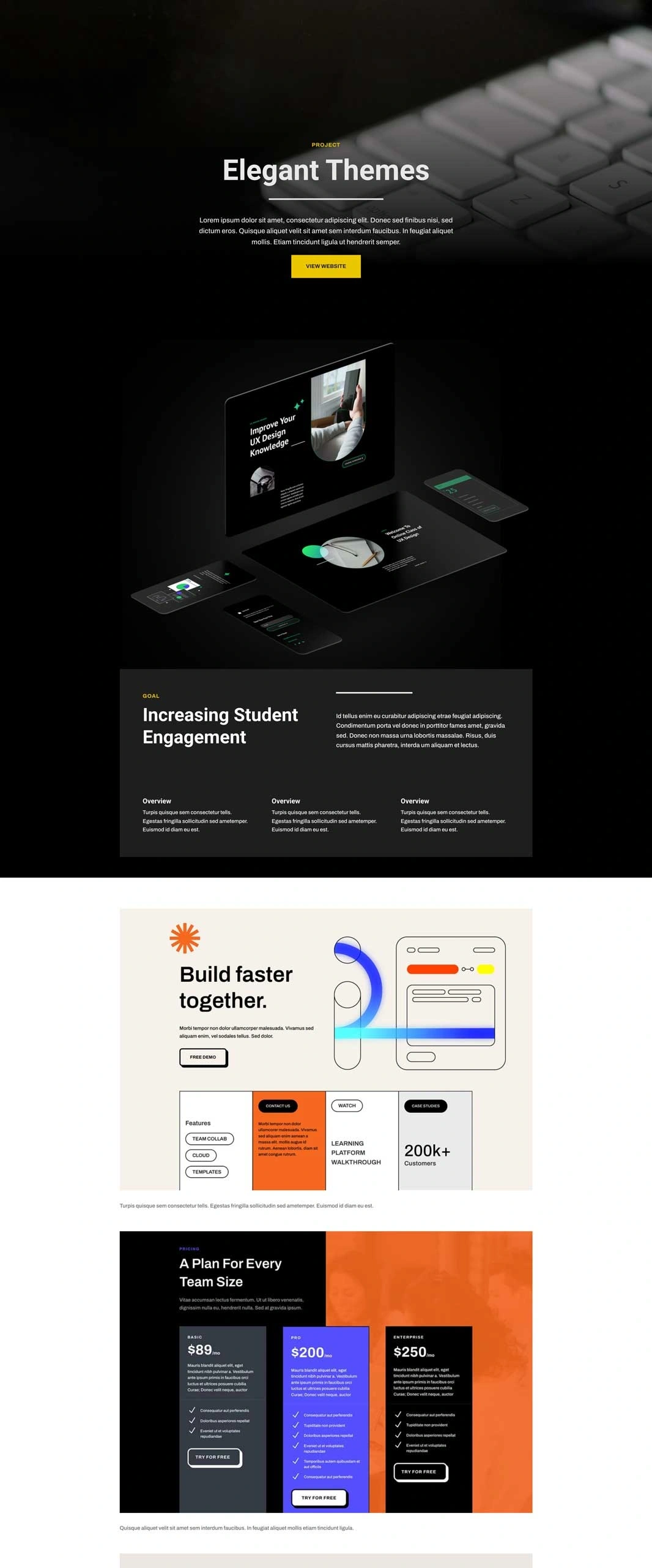 网页开发者项目页面