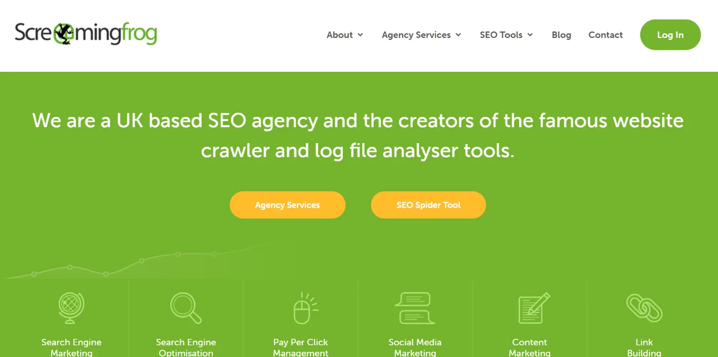 Screaming Frog's SEO Spider