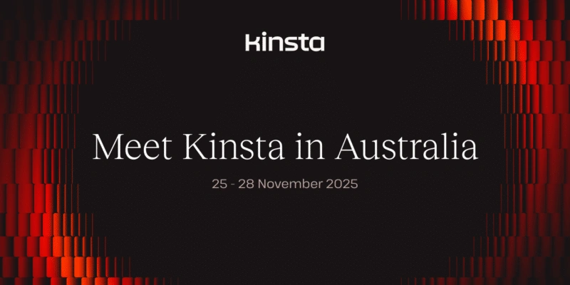 Kinsta 澳大利亚活动之旅
