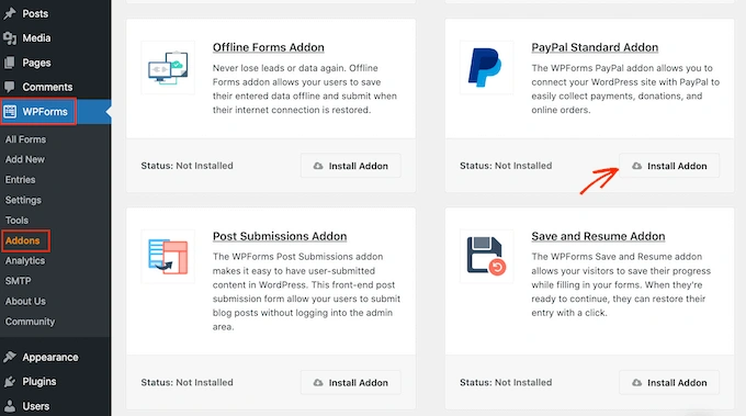 WPForms 的 PayPal 插件