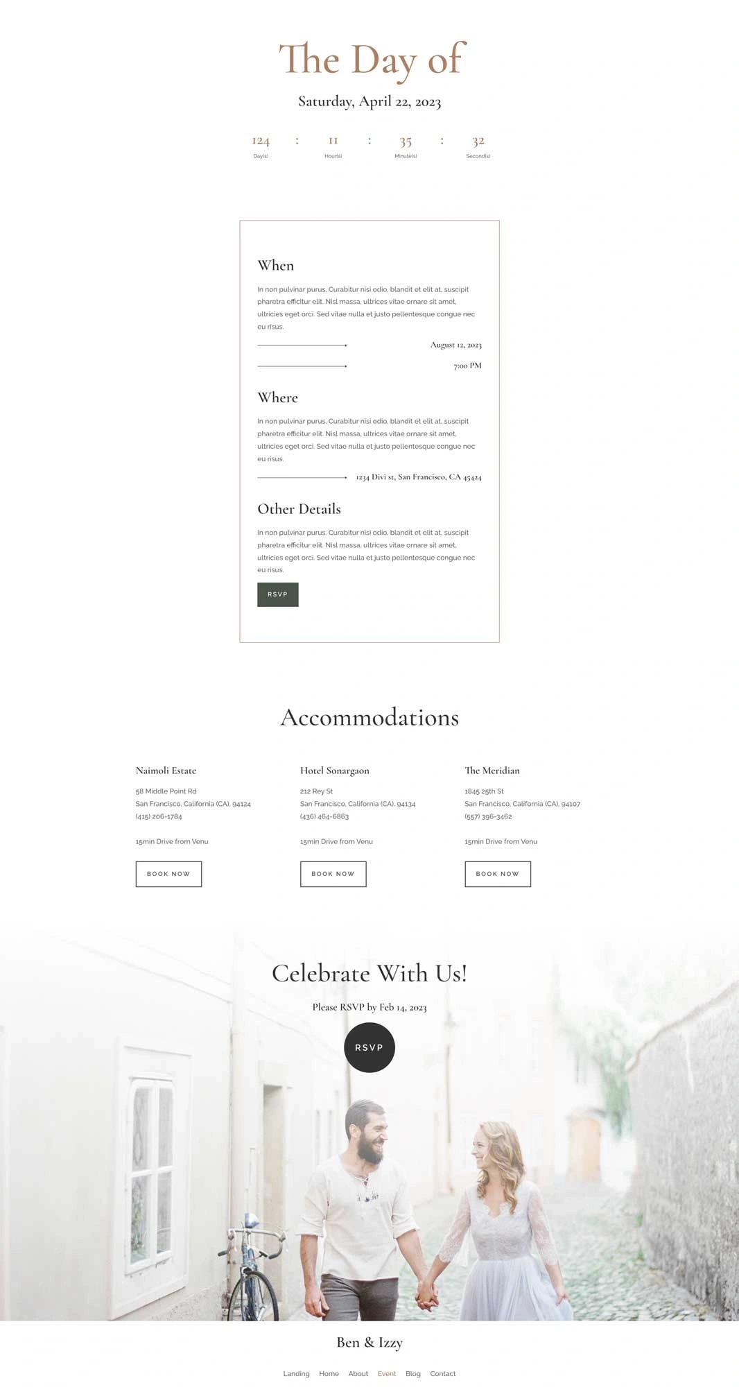 婚礼请柬活动页面