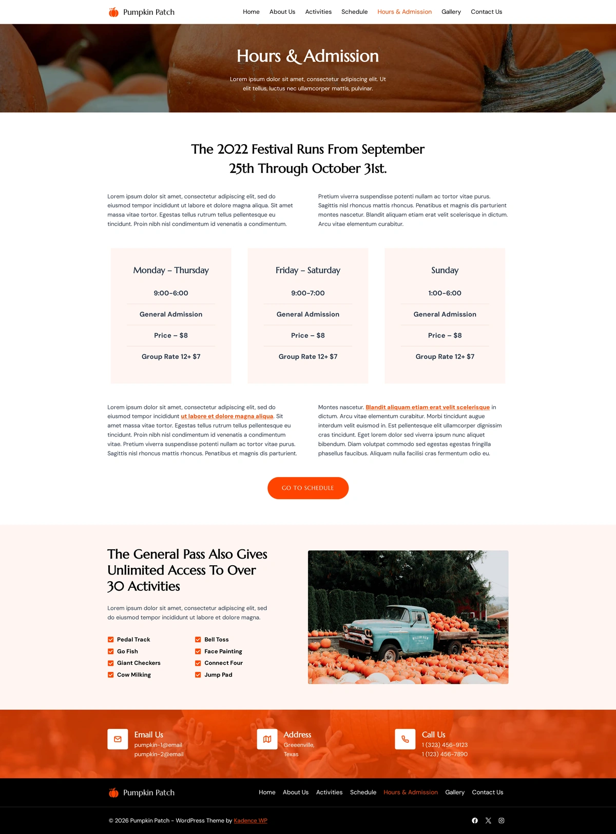 Pumpkin Patch 05 开放时间与门票