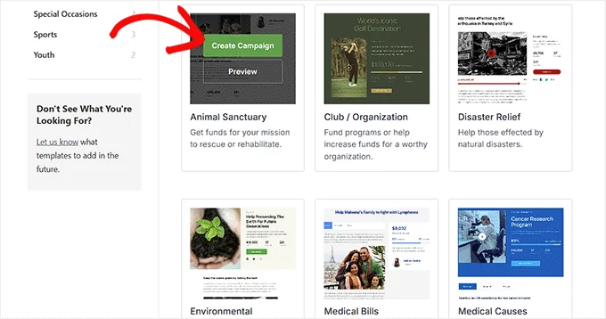 在 Charitable 中为筹款表单选择模板