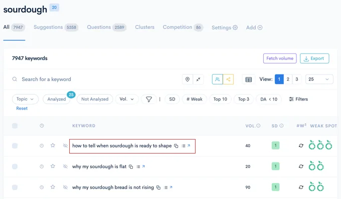 使用 LowFruits 寻找易于排名的关键词