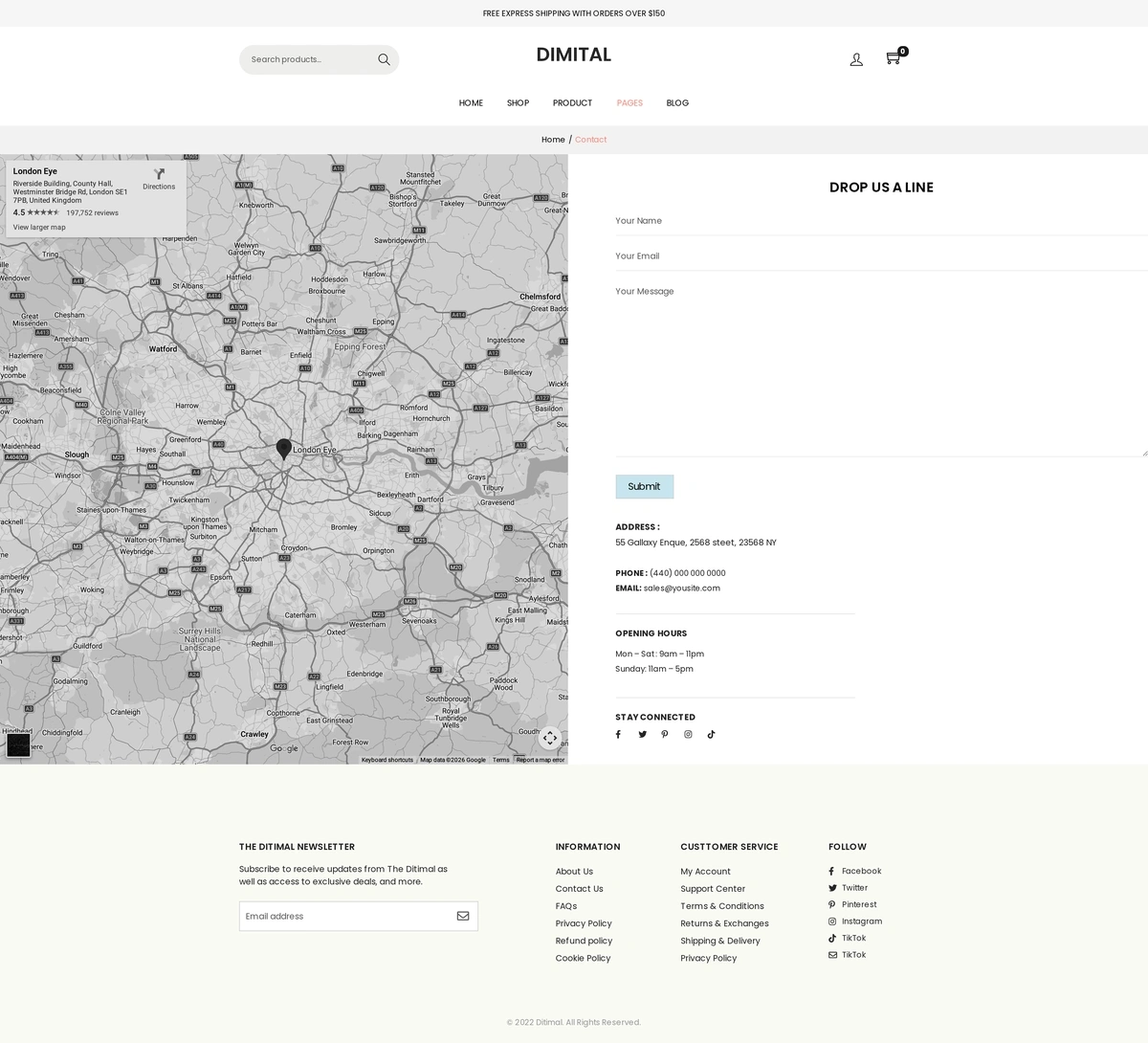 Ditimal Food Store New Pro 04 Contact