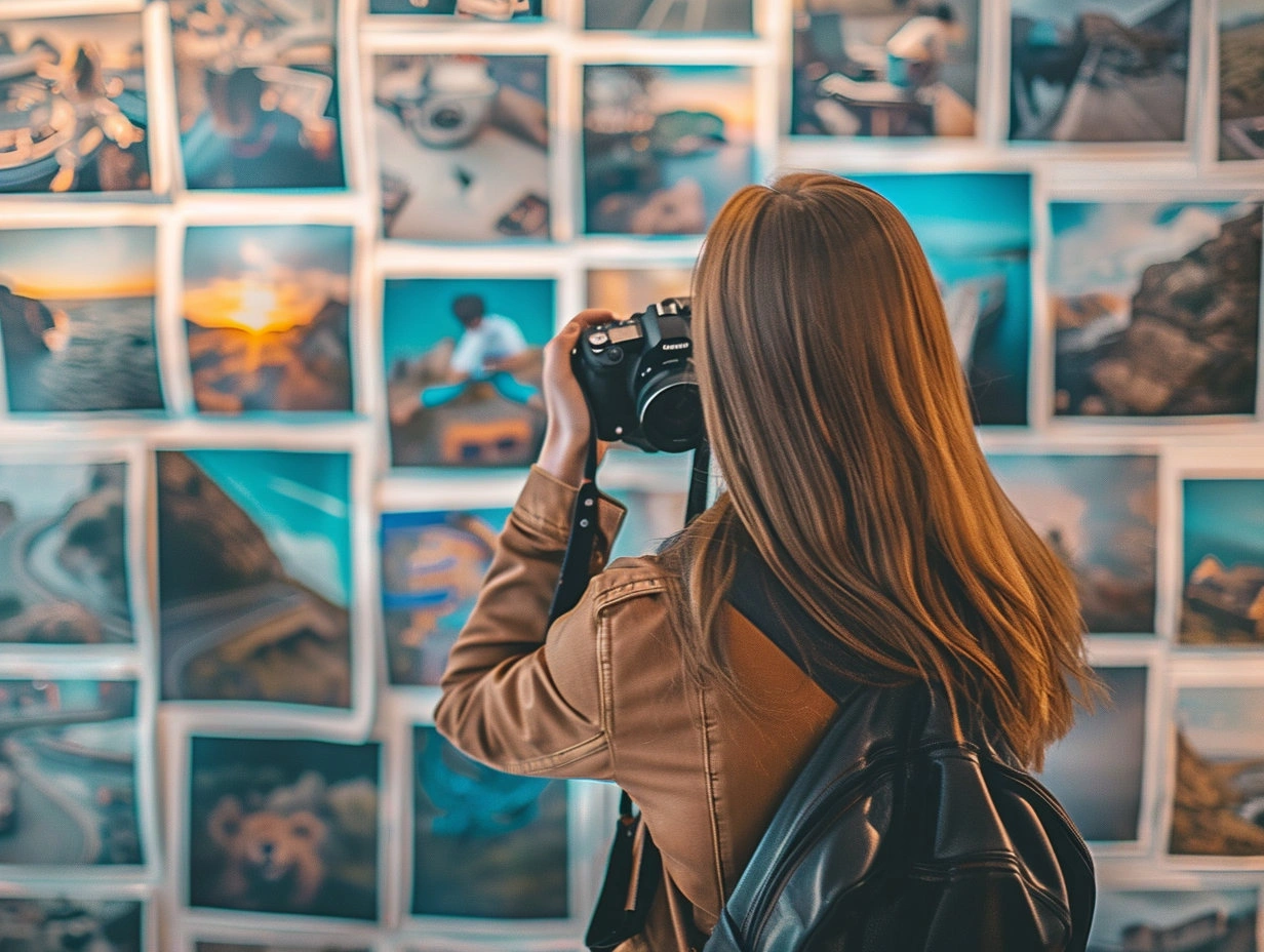 如何以列和行显示WordPress图片