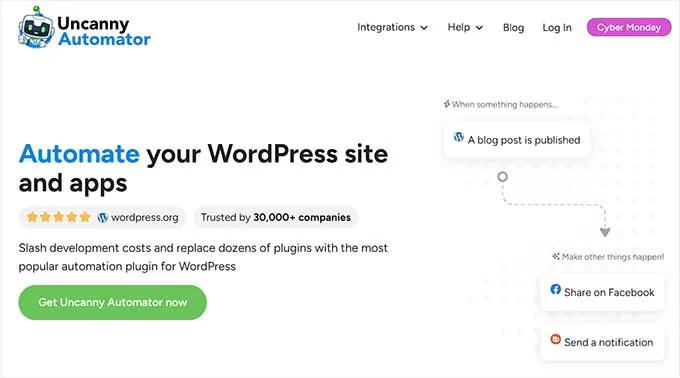 Uncanny Automator 网站