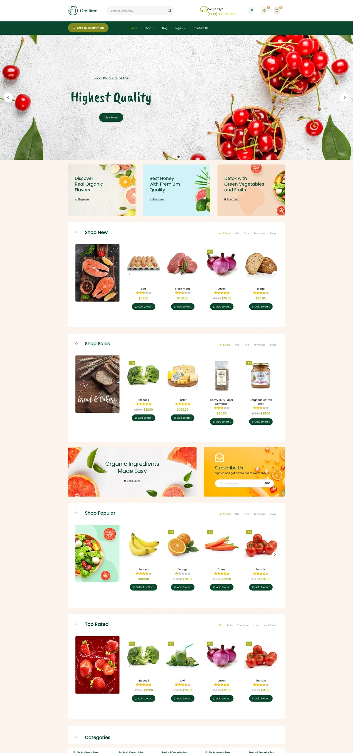 Orgifarm – Food store
