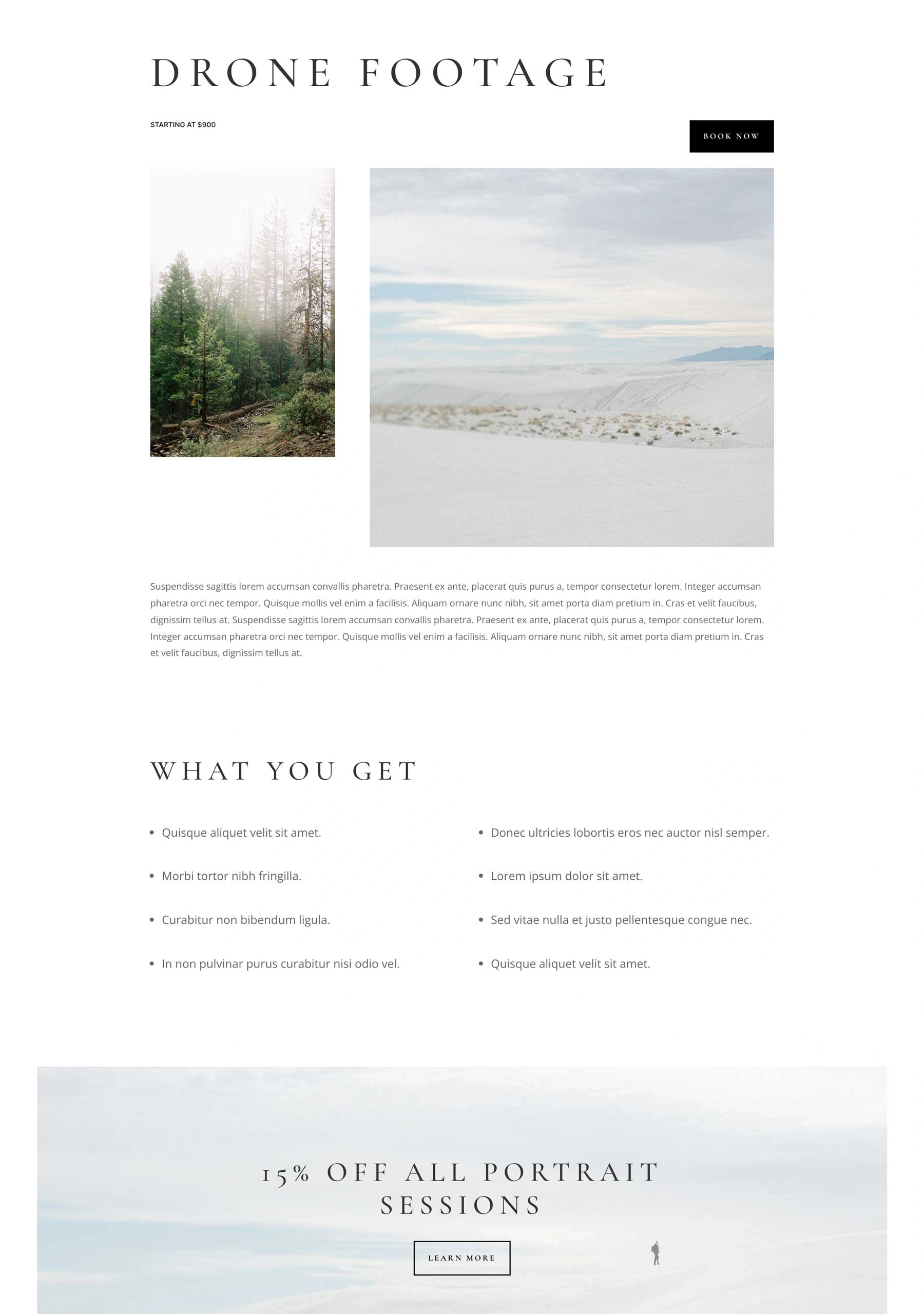 摄影师服务页面