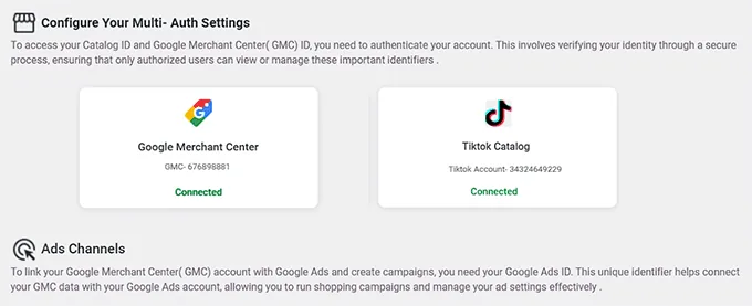 Connect Product Feed to TikTok and Google