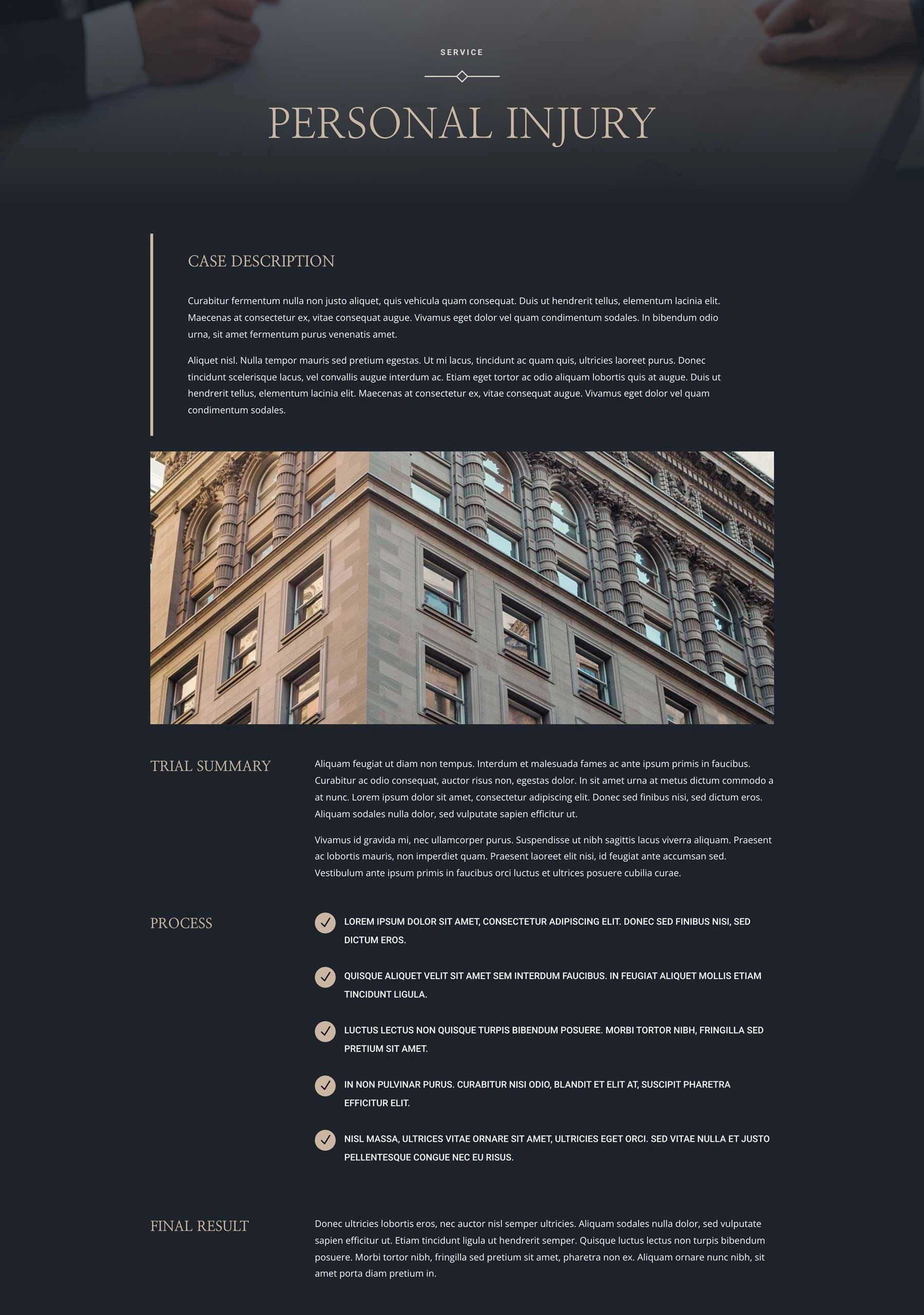 Attorney Service Page