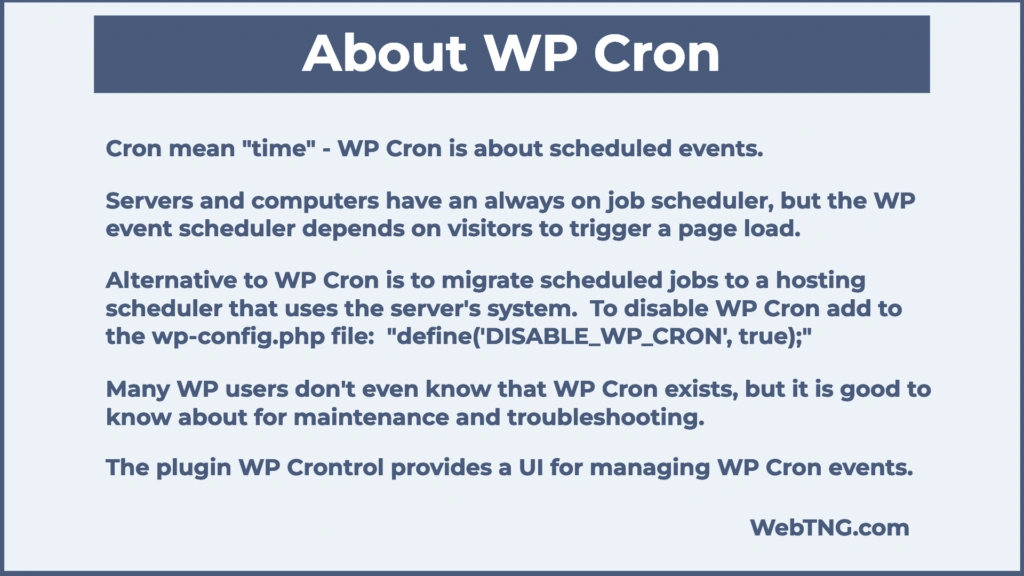 about wp cron