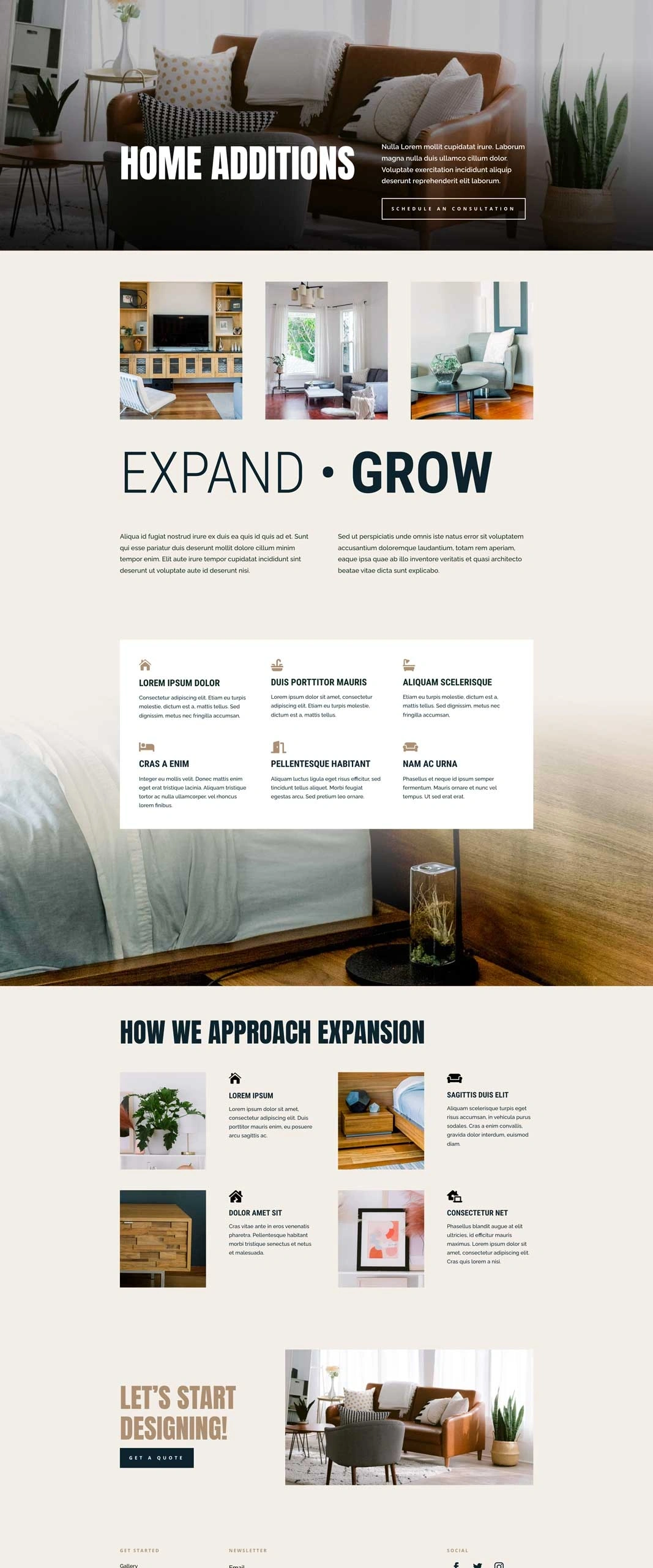 家庭装修服务页面