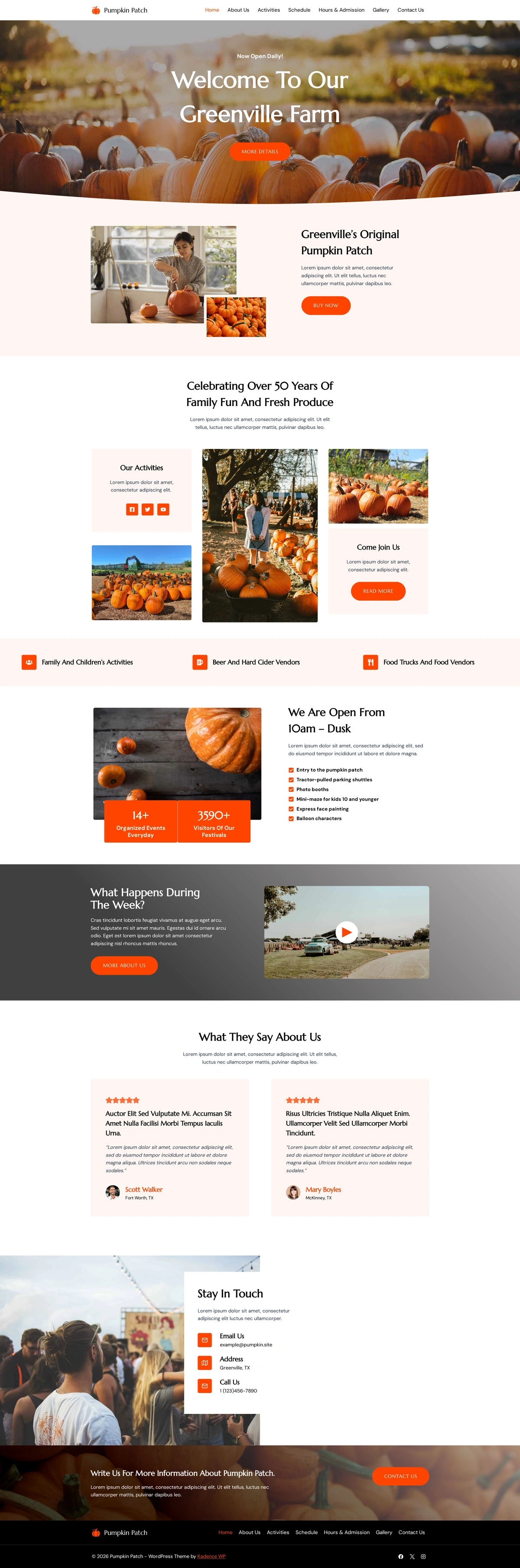 Pumpkin Patch 模板