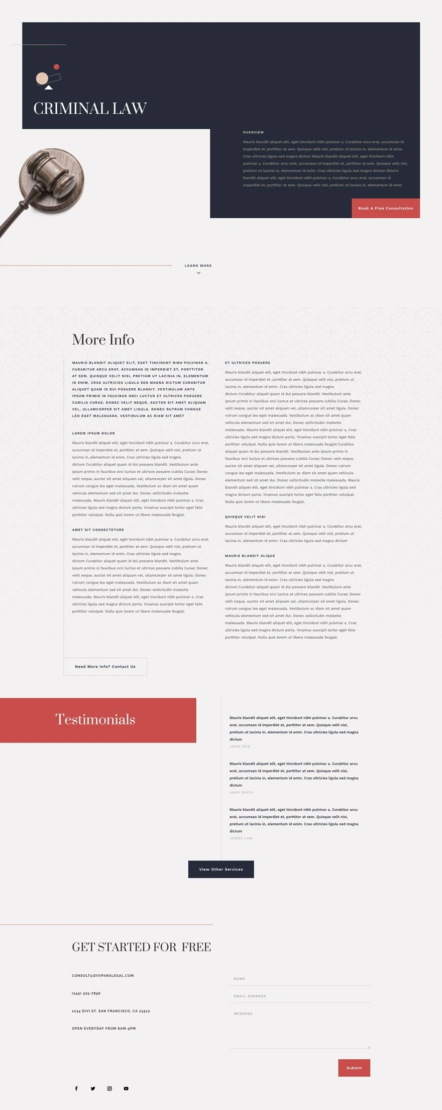 Paralegal 服务页面