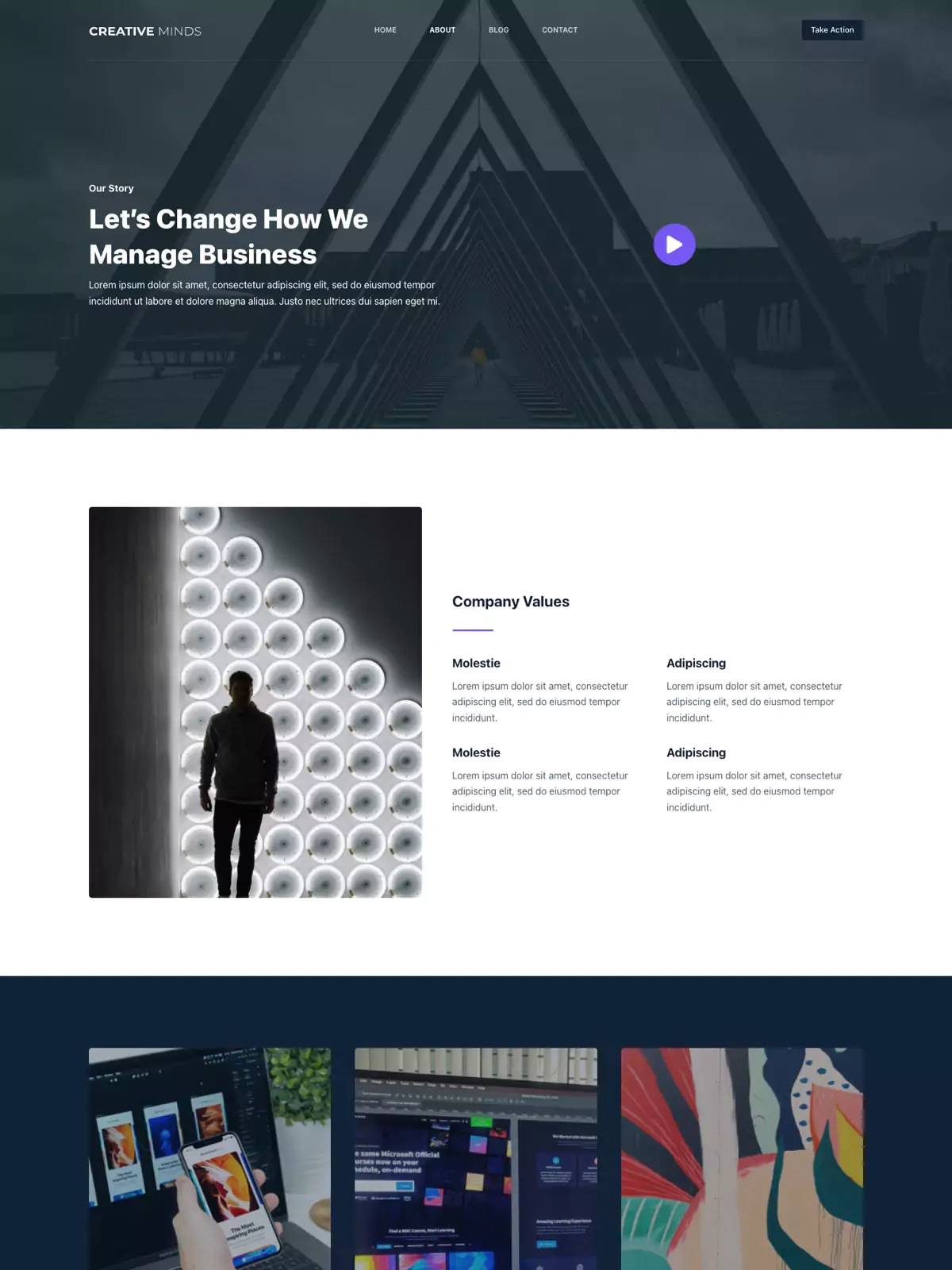 Business 关于页面