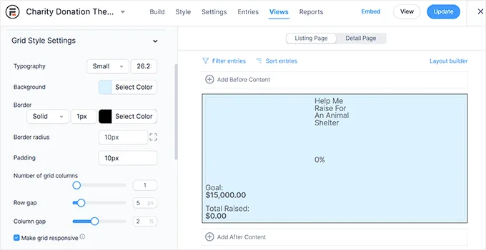 在 Formidable Forms 中自定义筹款温度计
