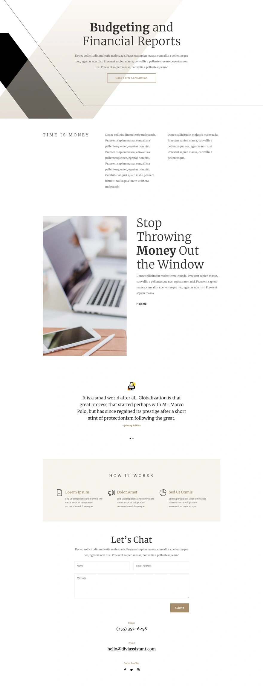 虚拟助手服务页面