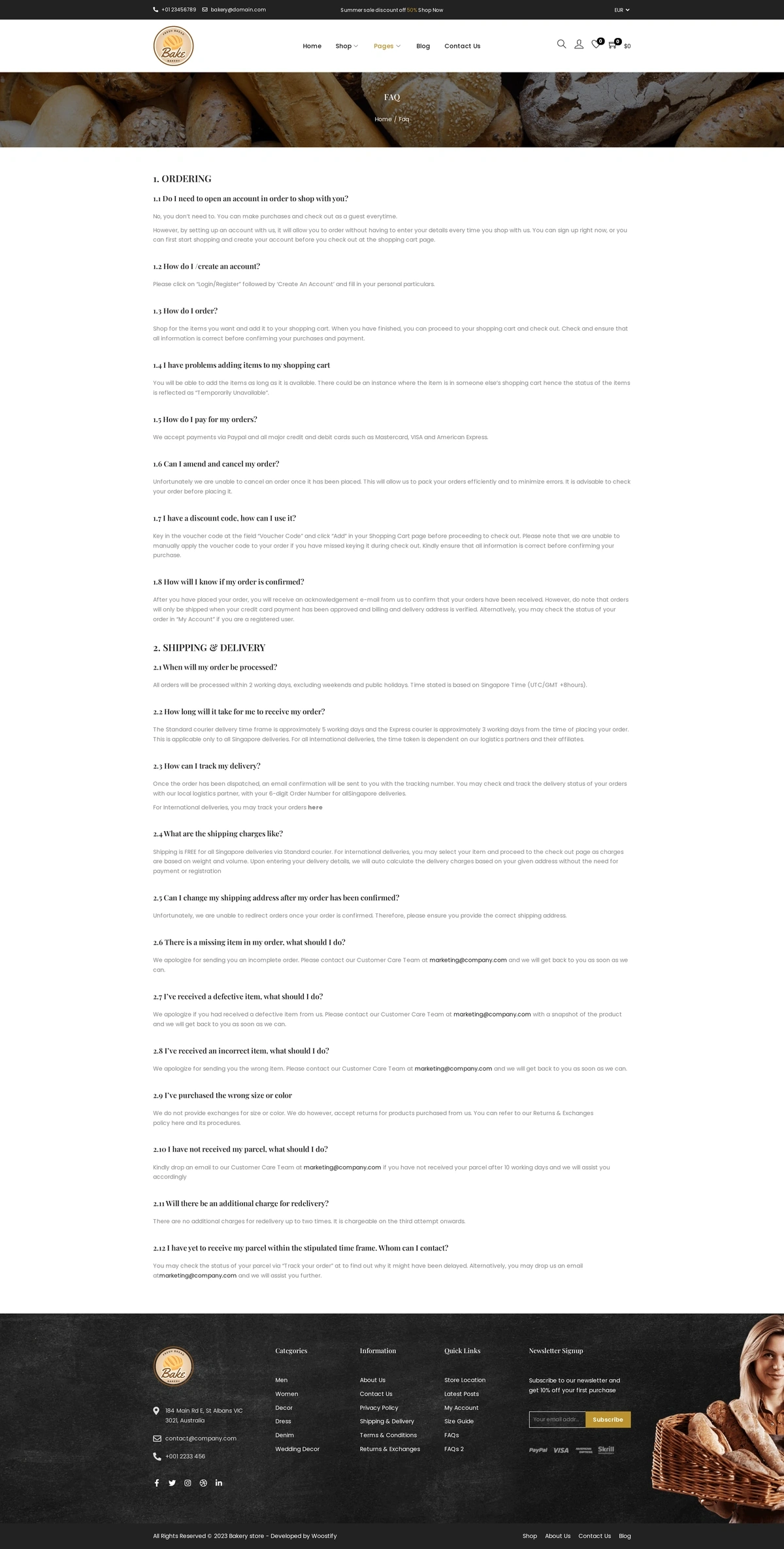 Bakery New Pro 04 Faq