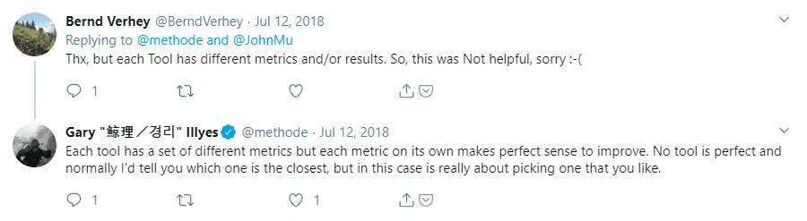 谷歌网站管理员趋势分析师Gary Illyes的推文