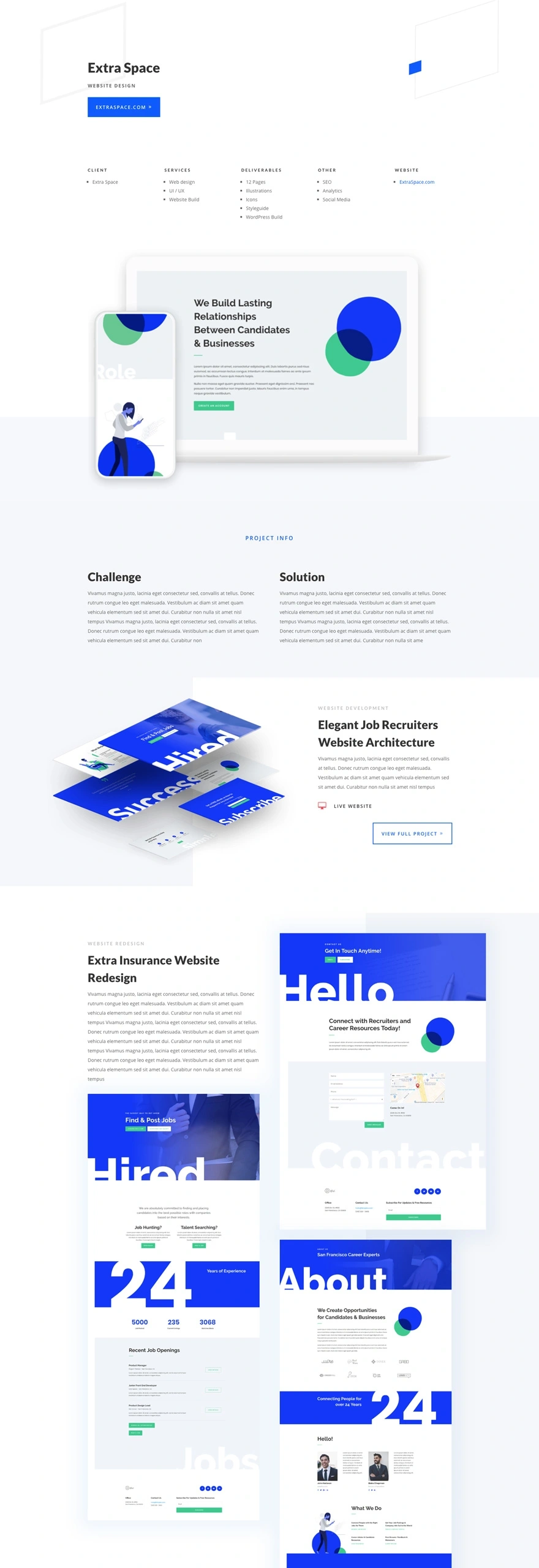 网站自由职业者项目页面