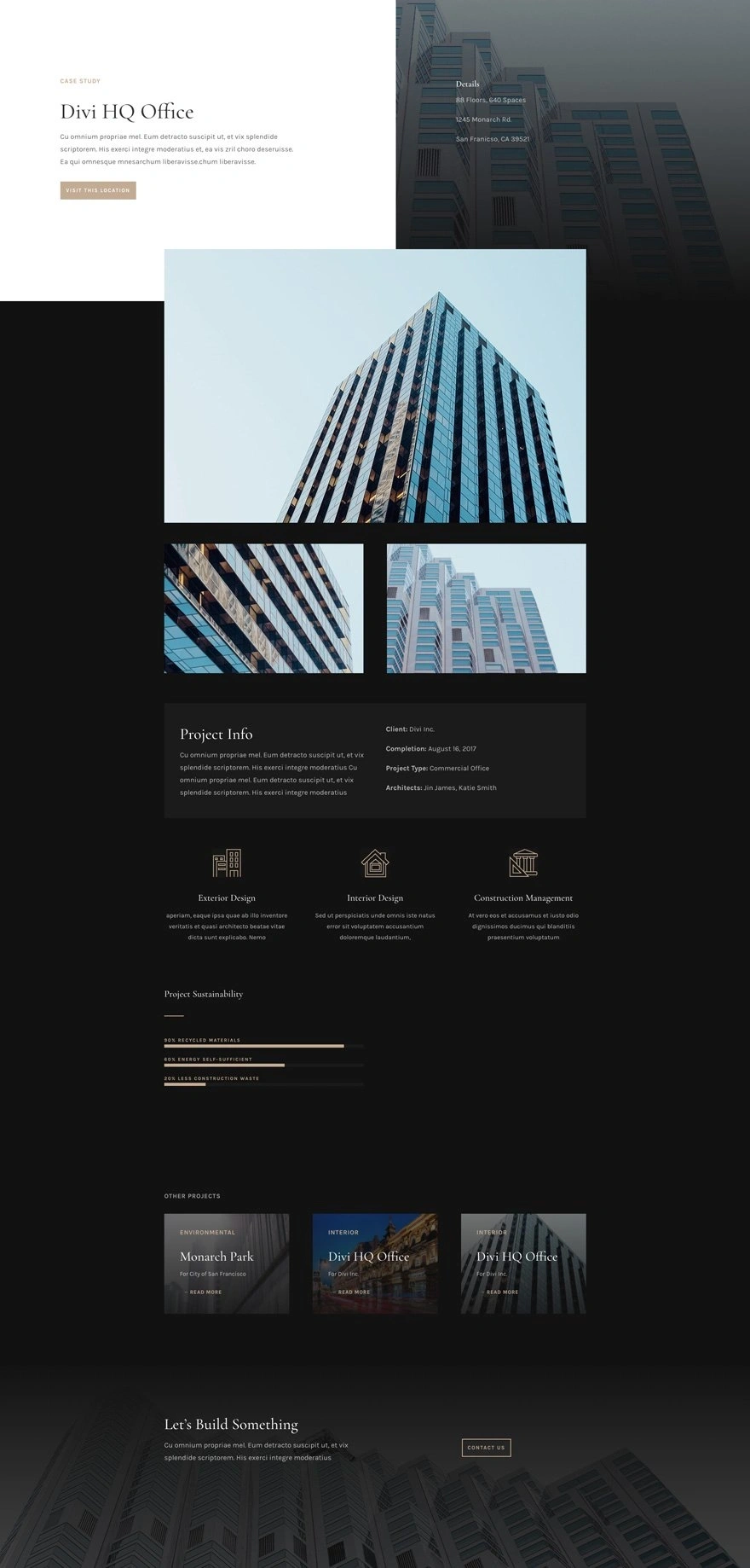 建筑事务所项目页