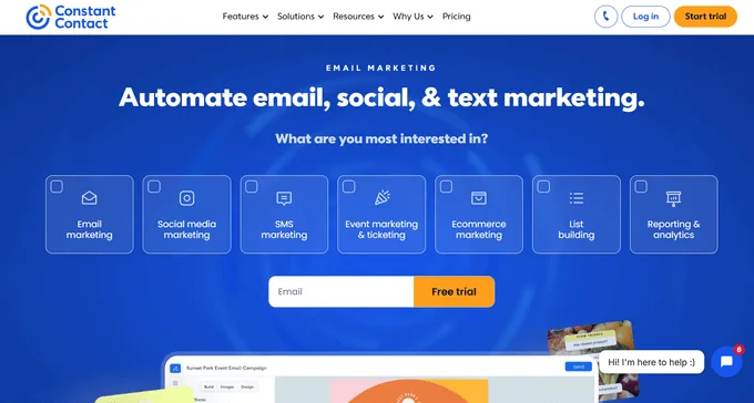 Constant Contact 网站
