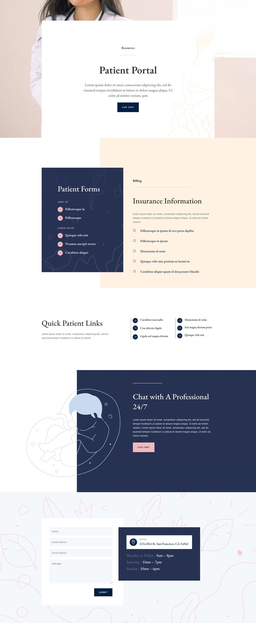 女性健康中心资源页面