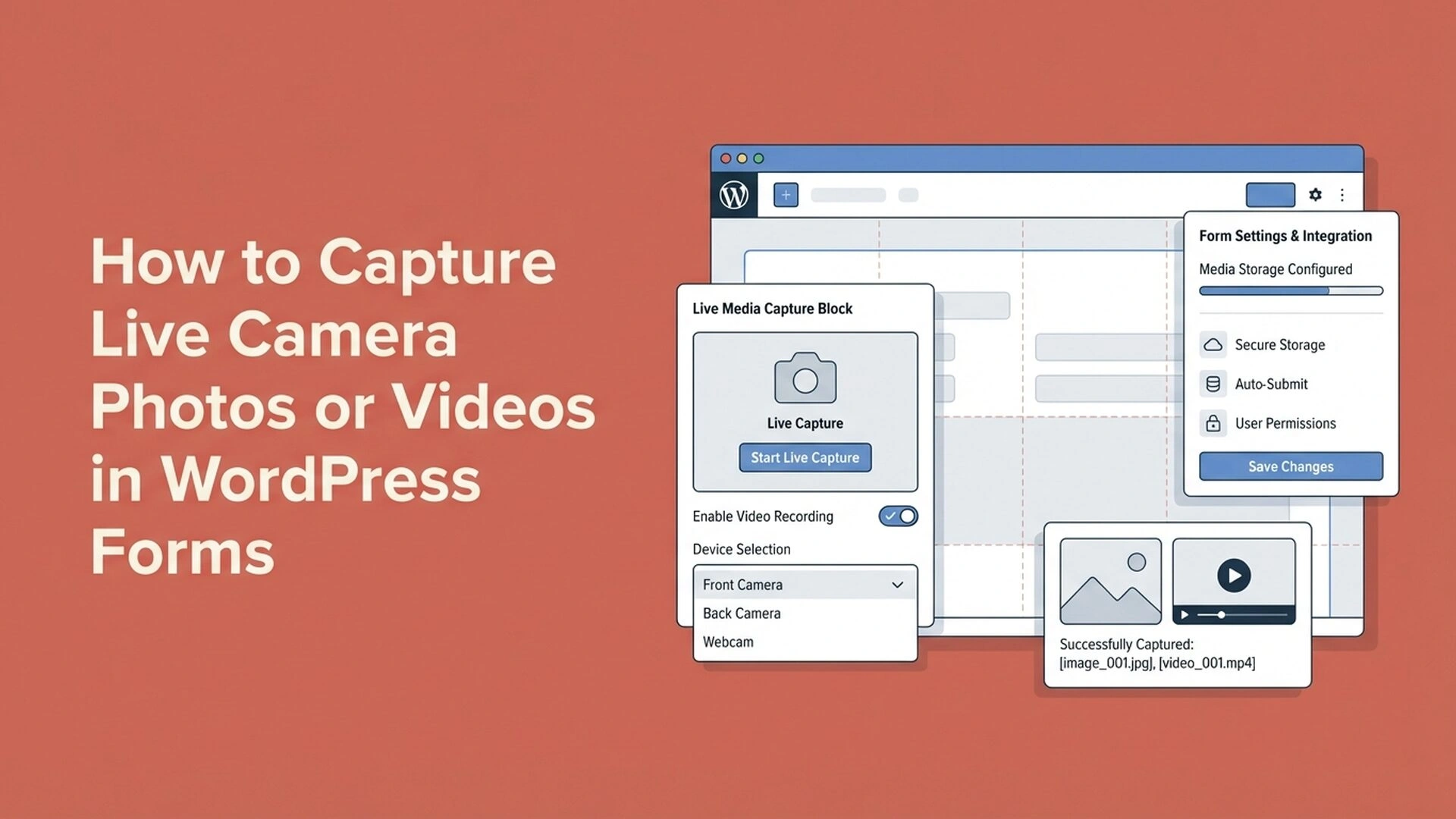 我是如何让用户在我的WordPress表单中拍摄实时照片和视频的