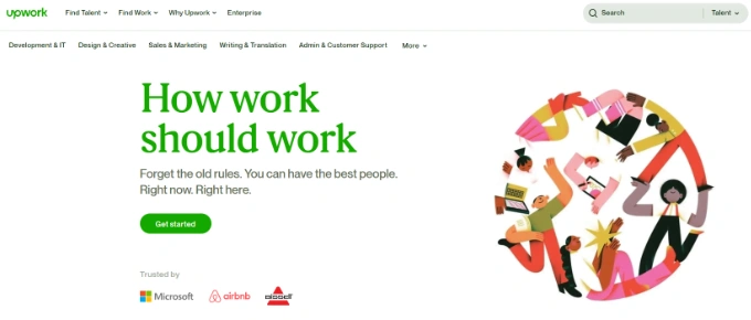 Upwork WordPress开发者招聘网站