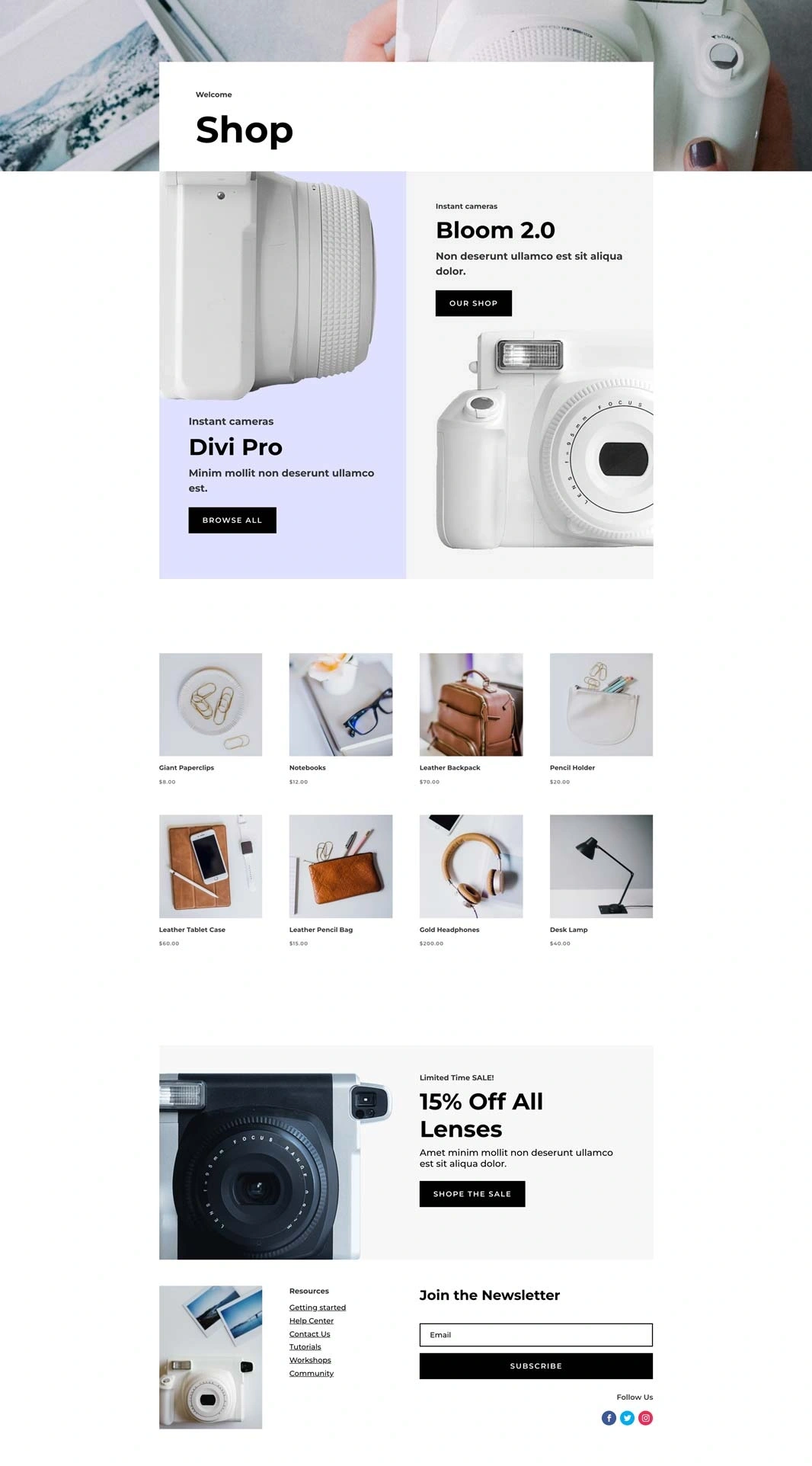 Camera Product
