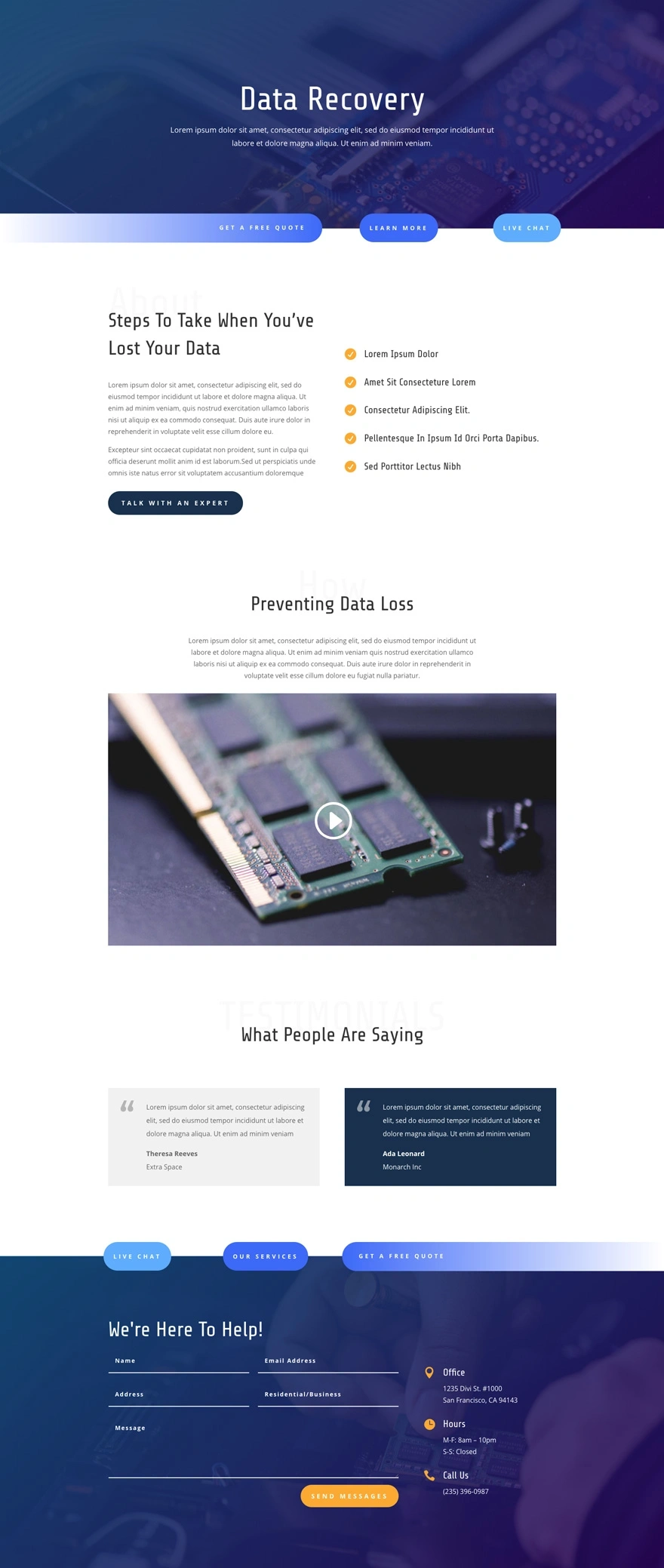 IT 服务服务页面