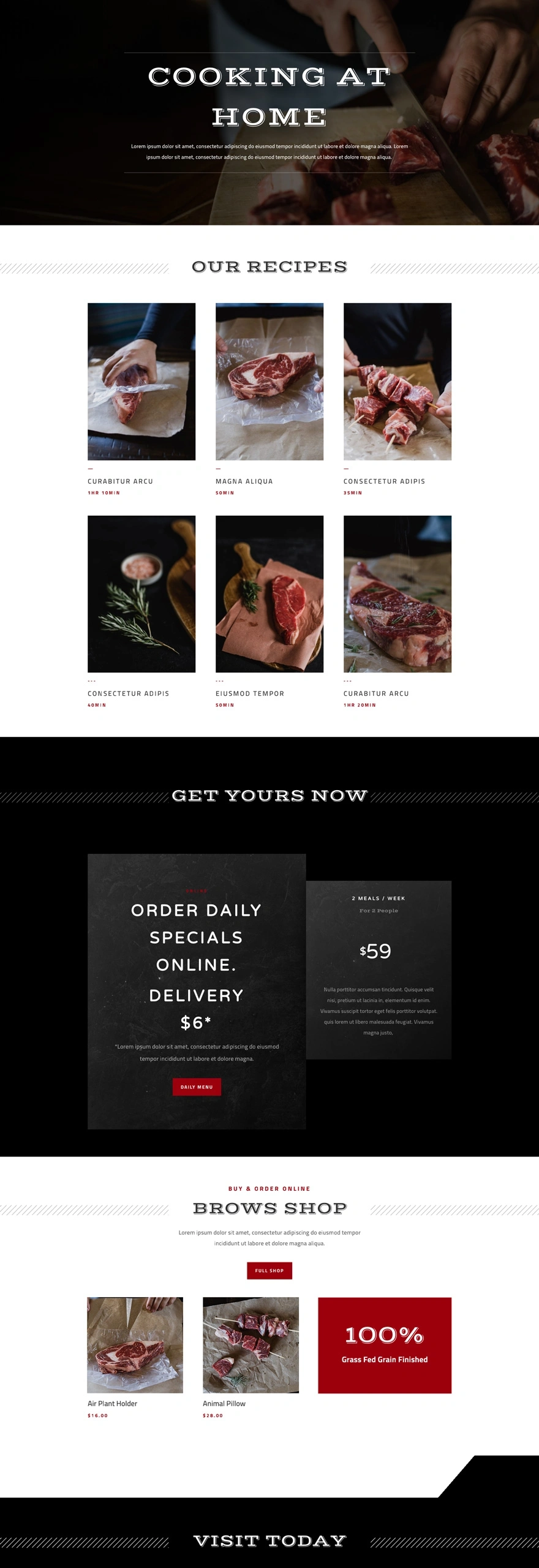 肉铺食谱列表页