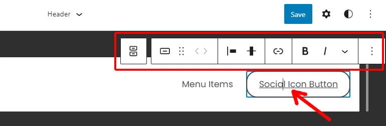 Social Icon Button Setting