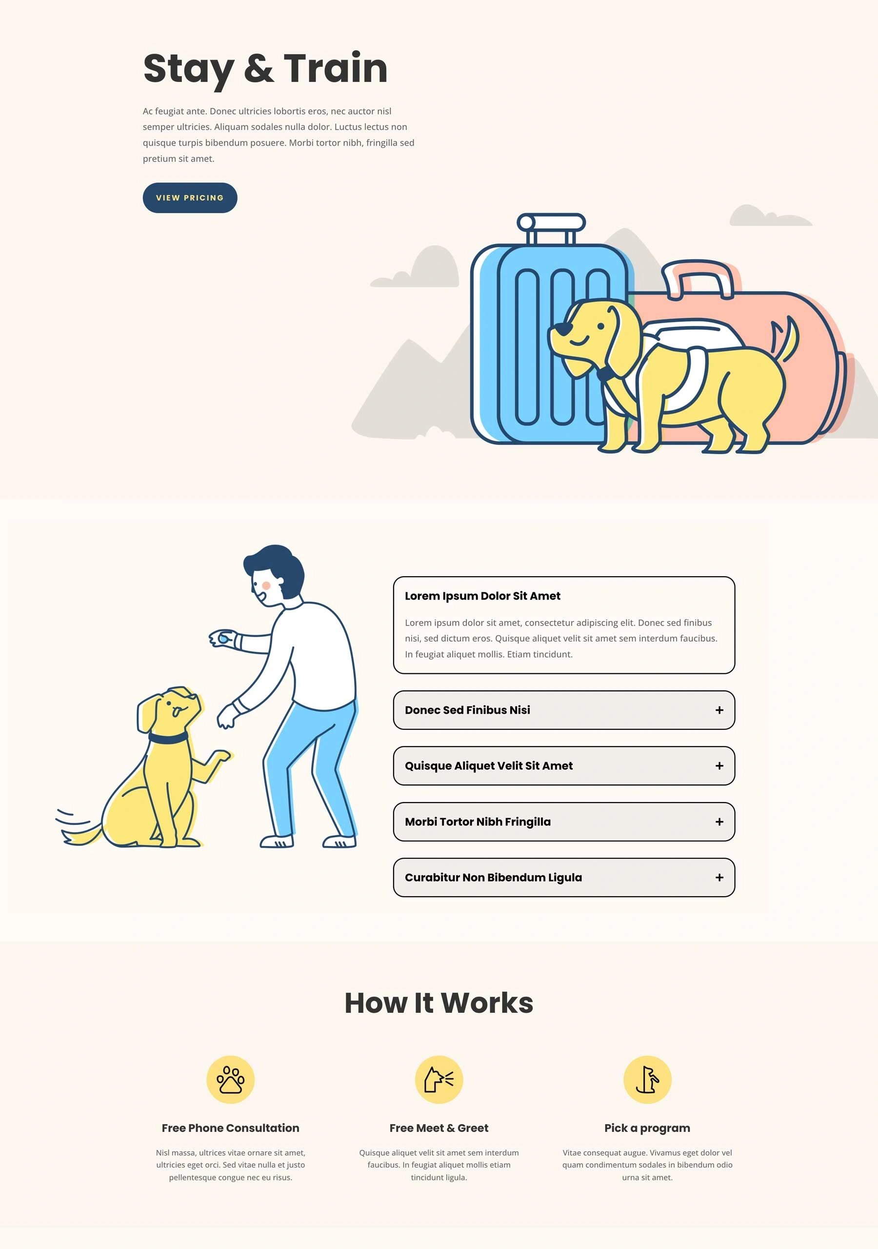 宠物训练服务页