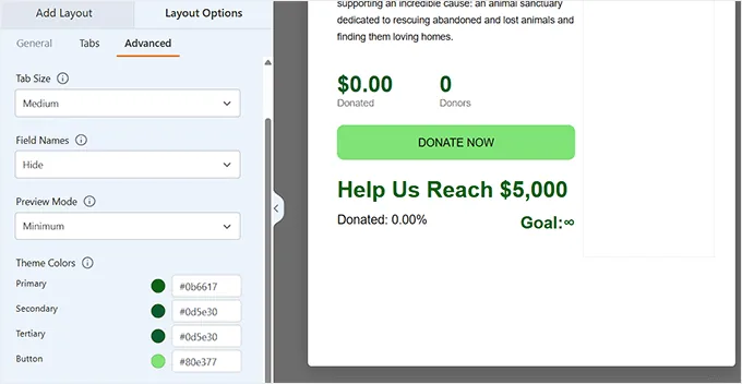 在 Charitable 中配置进度条颜色