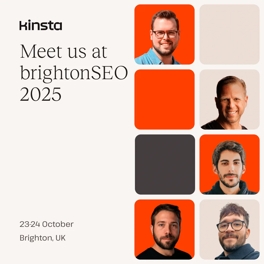 The Kinsta team at brightonSEO