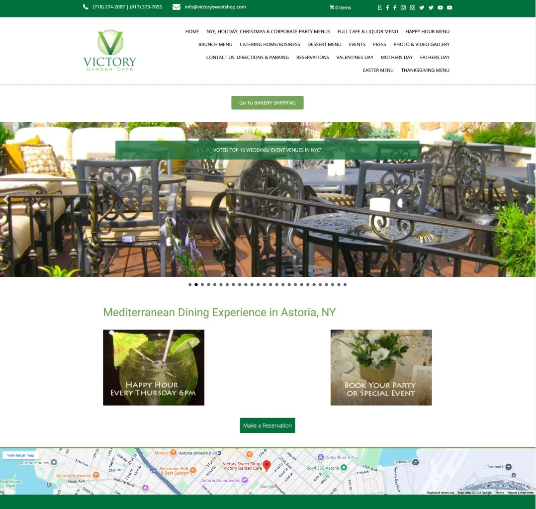 Location homepage example