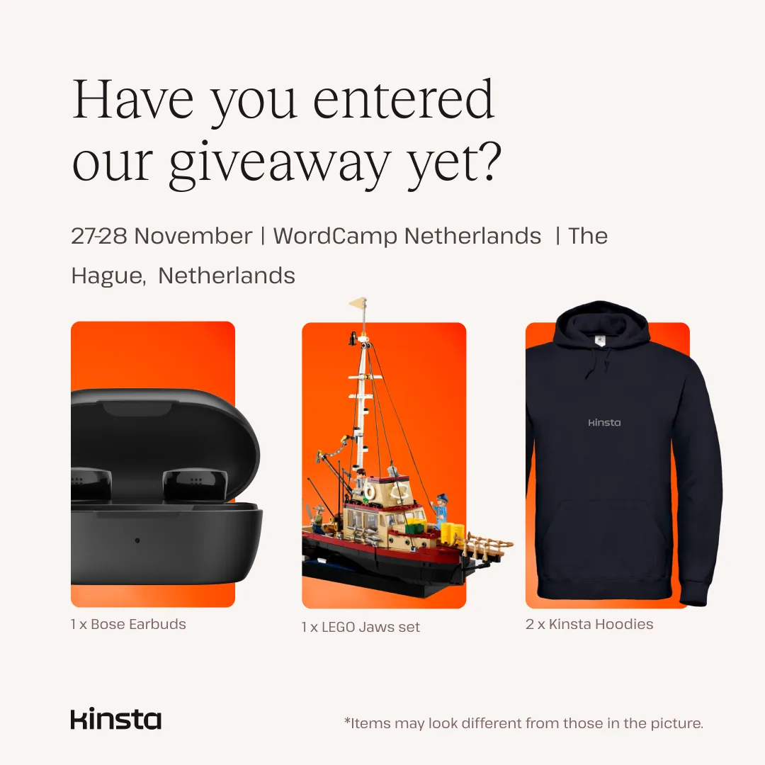 Kinsta 抽奖活动