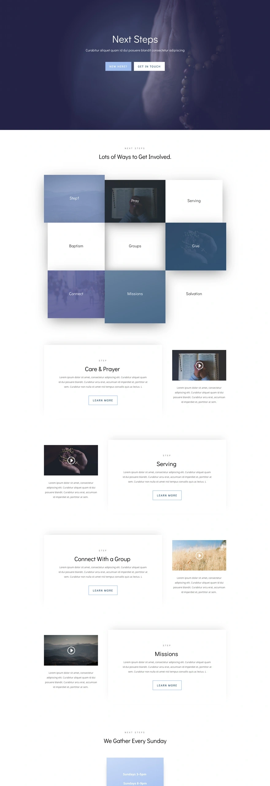 教堂下一步页面