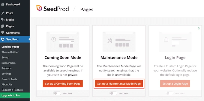 为您的在线商店创建维护页面