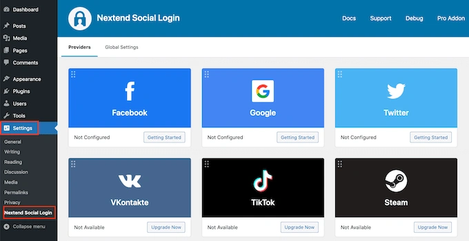 添加社交登录到您的 WordPress 网站 添加社交登录到您的 WordPress 网站