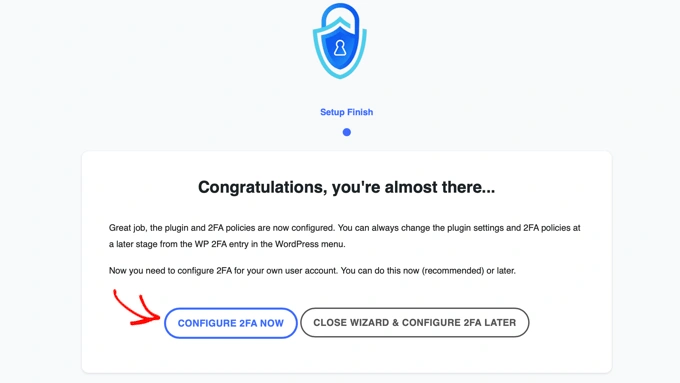 在您自己的用户帐户上配置2FA