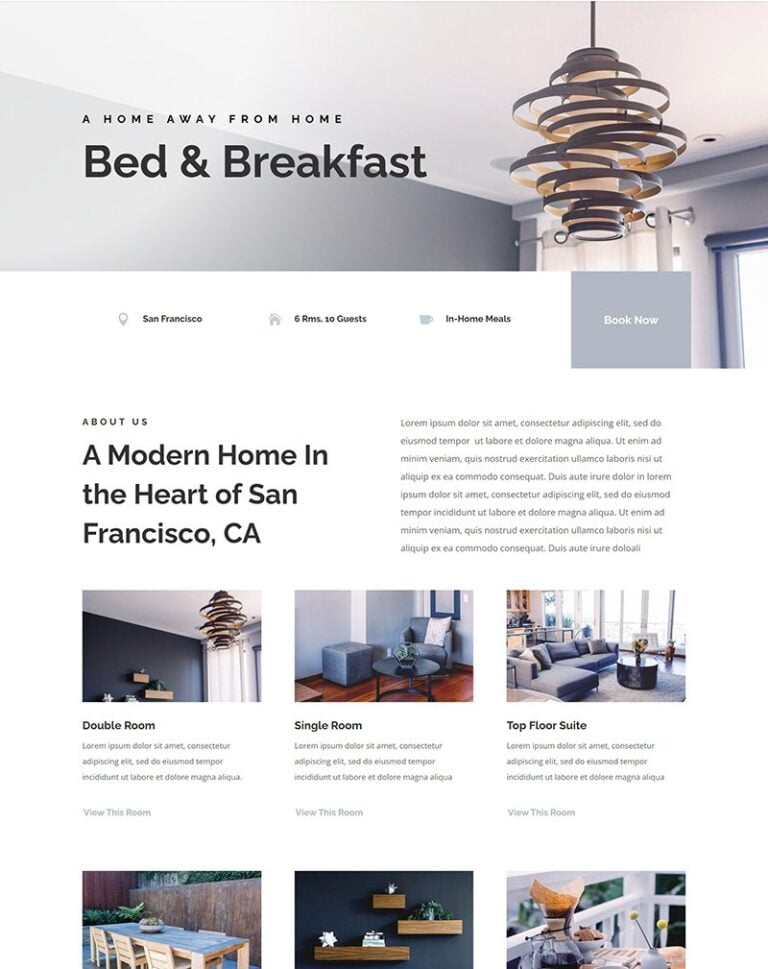 bed and breakfast