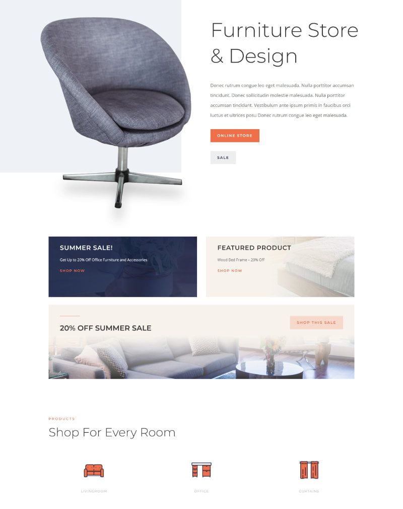 furniture store