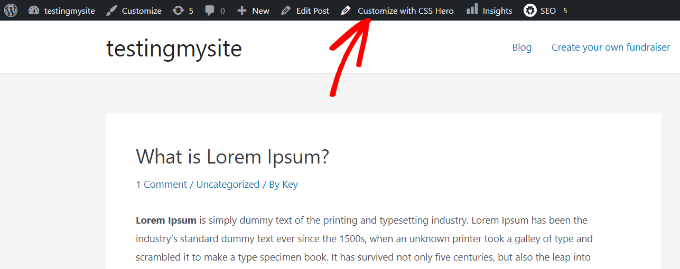 如何在WordPress中添加背景图片(6种简单方法) 27 customize with css hero