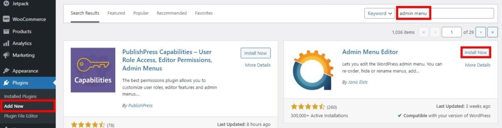 install plugin edit menu create custom wordpress user roles