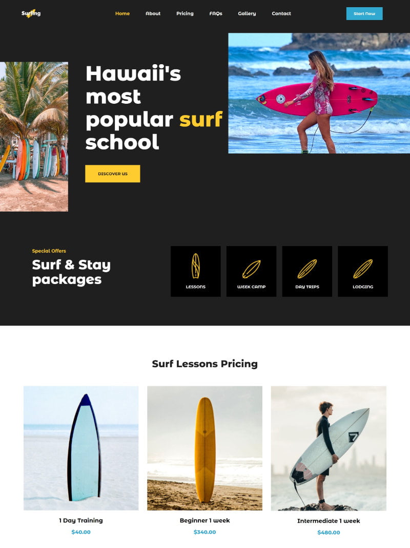 surf school
